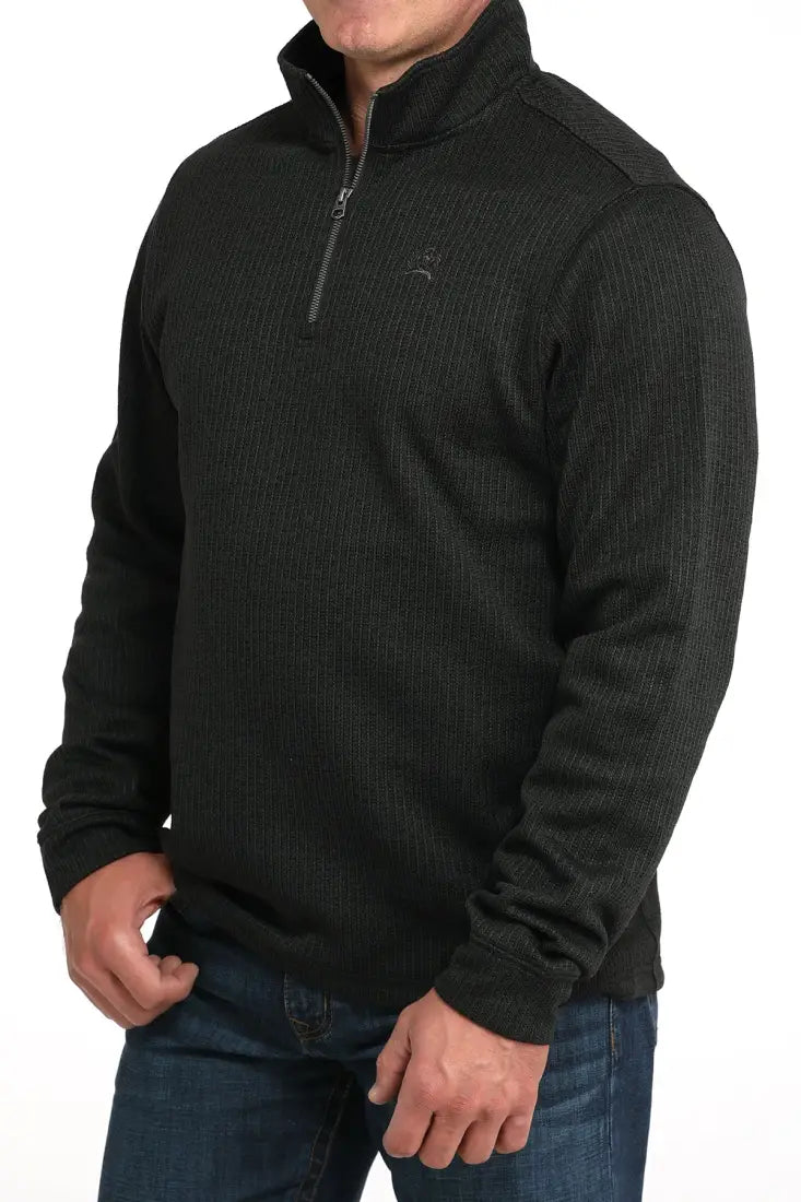 Cinch Men’s Sweater Knit 1/4 Zip Pullover Small / Black Men’s Pullover