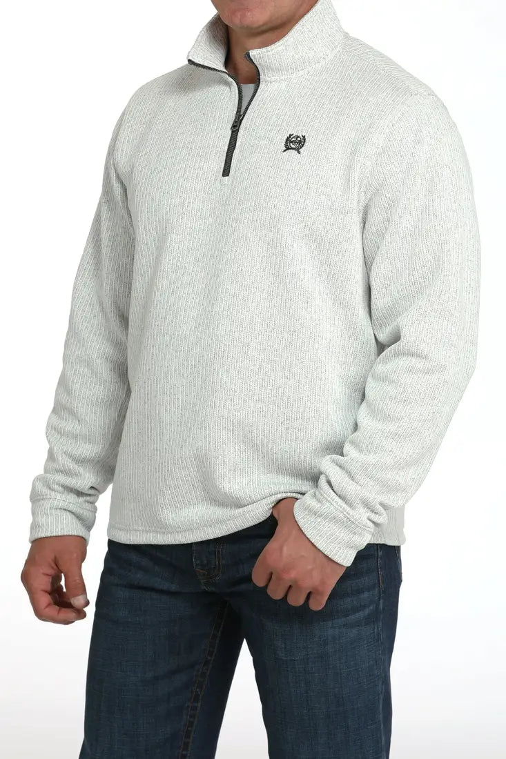 Cinch Men’s Sweater Knit 1/4 Zip Pullover Small / Grey Men’s Pullover