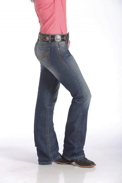 Cinch Women’s ADA Mid Rise Relaxed Bootcut Jean Women’s Bottoms
