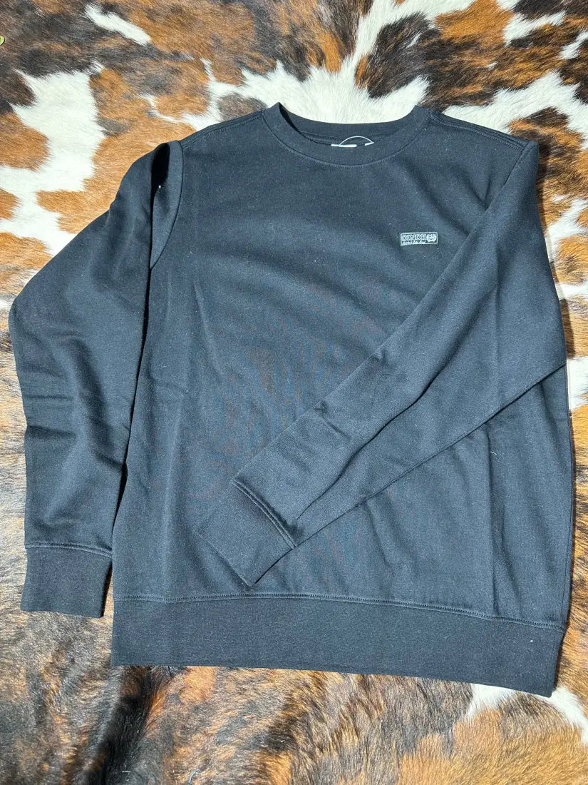 Cinch Women’s Black Logo Crew Neck Pullover XSmall Women’s Pullover