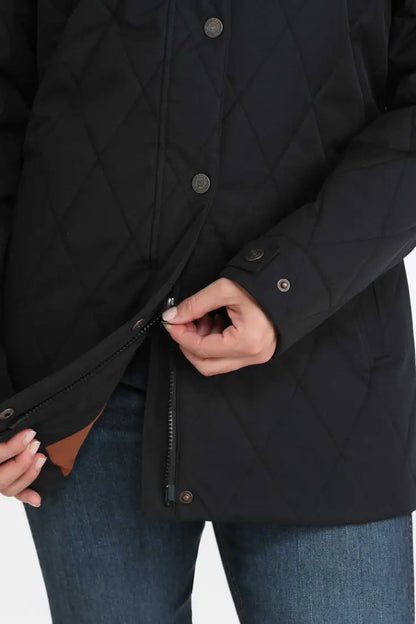 Cinch Women’s Black Quilted Barn Jacket Women’s Coat