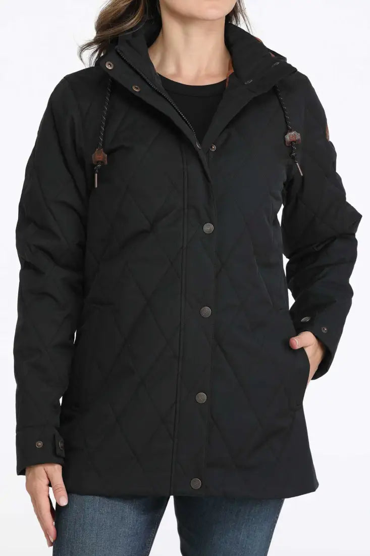 Cinch Women’s Black Quilted Barn Jacket Women’s Coat