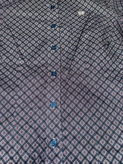Cinch Women’s Mulberry & Teal Diamond Western Shirt XSmall Women’s Western