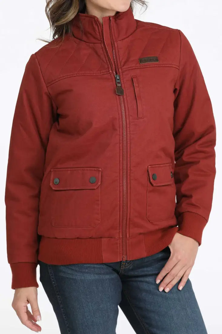 Cinch Women’s Red Bomber Jacket Women’s Coat