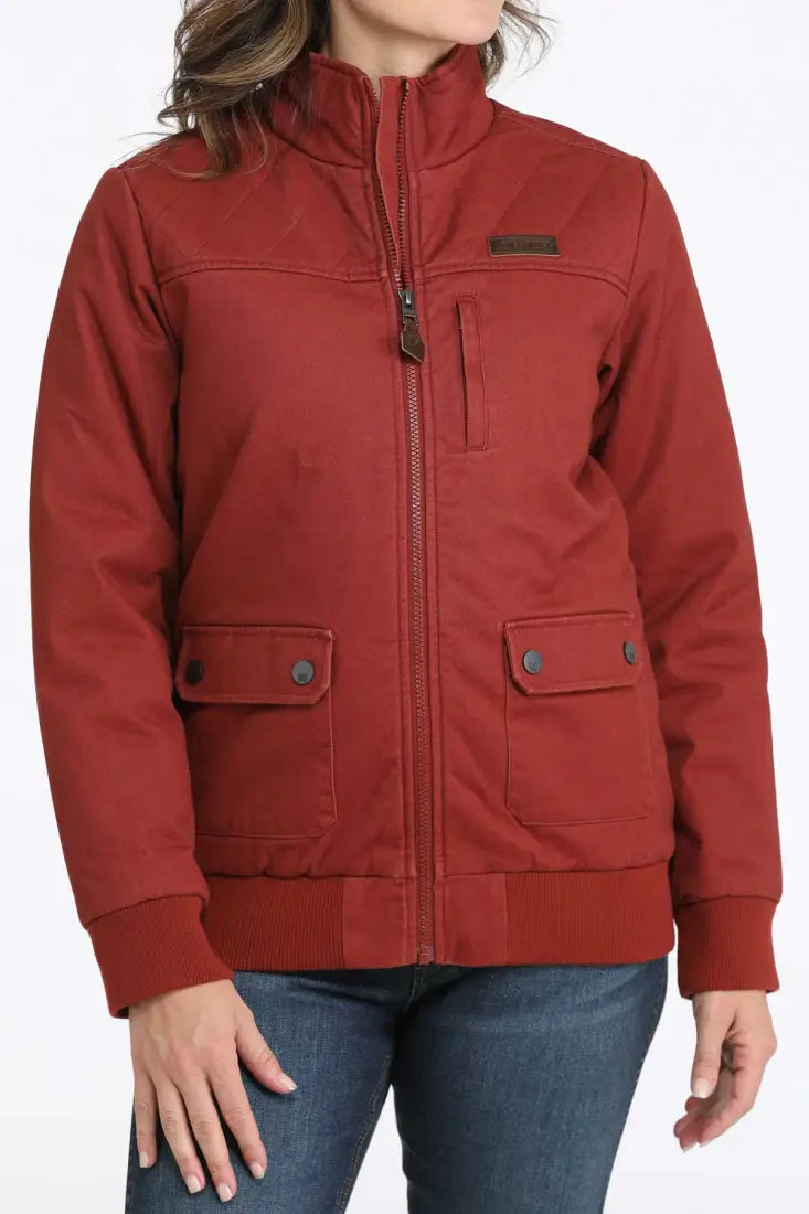 Cinch Women’s Red Bomber Jacket Women’s Coat