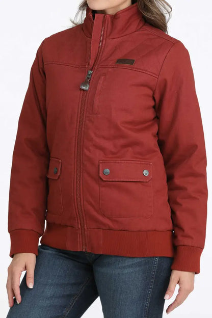 Cinch Women’s Red Bomber Jacket Women’s Coat