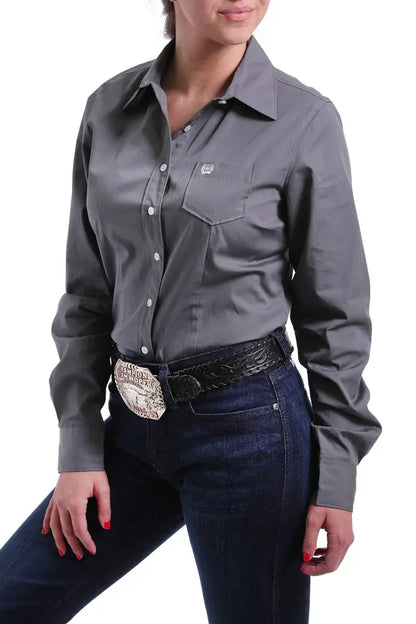Cinch Women’s Solid Charcoal Western Shirt Women’s Western