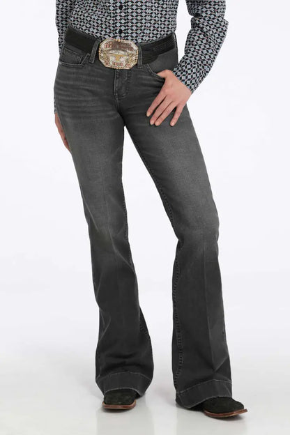 Cinch Women’s Vintage Black Lynden Slim Trouser Jean Women’s Bottoms