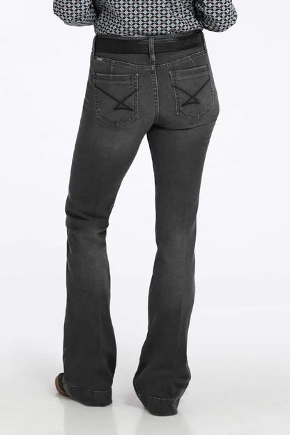Cinch Women’s Vintage Black Lynden Slim Trouser Jean Women’s Bottoms