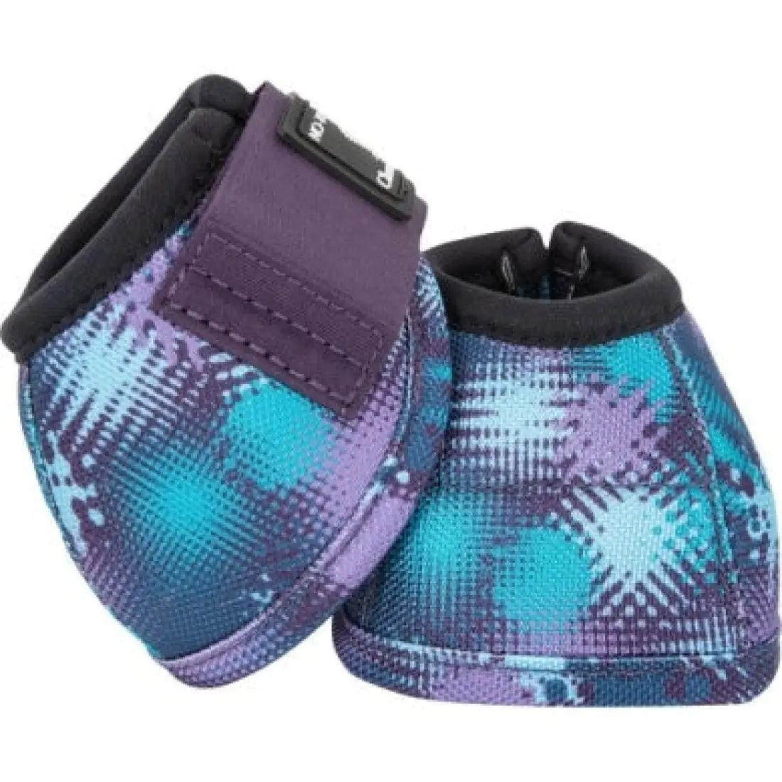 Classic Equine Dy•No Turn™ Bell Boots - Patterns Splash / Small Bell Boots