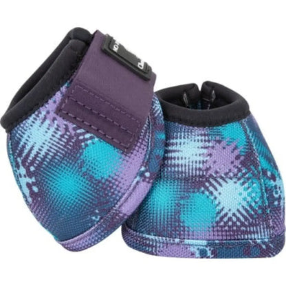 Classic Equine Dy•No Turn™ Bell Boots - Patterns Splash / Small Bell Boots