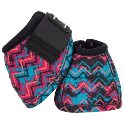 Classic Equine Dy•No Turn™ Bell Boots - Patterns Techno / Small Bell Boots