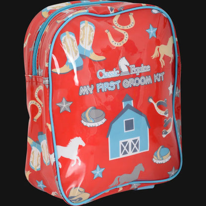 Classic Equine Kids Groom Kit Red Grooming Accessory