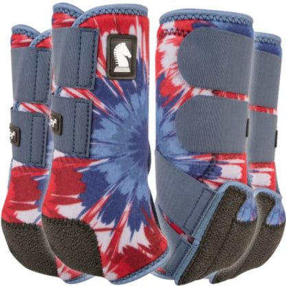 Classic Equine Legacy2® Sport Boots 4 Pack - Patterns Fireworks / Small Sport Boots