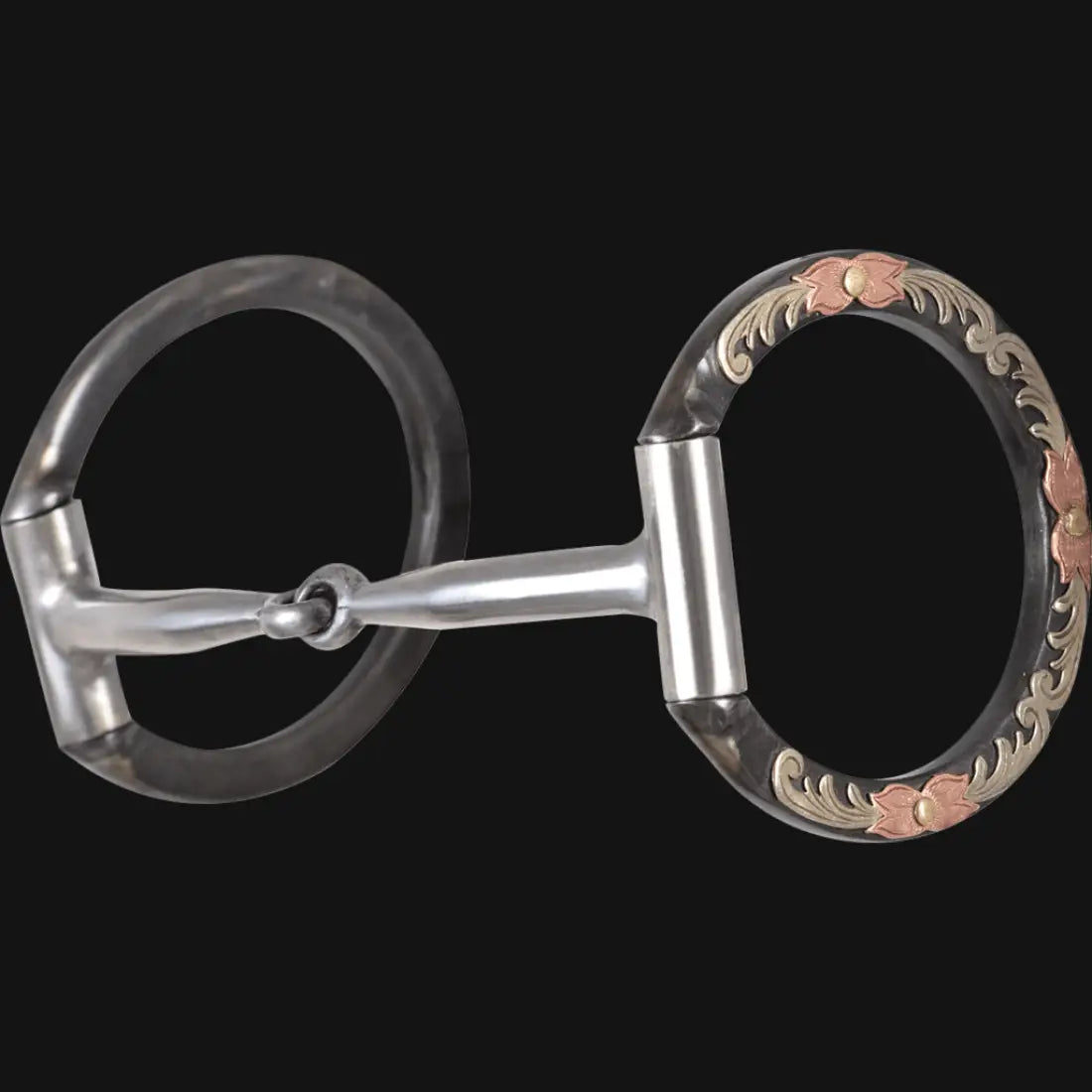 Classic Equine Tool Box Bit Collection - D Ring Snaffle Single Joint Smooth Bar Bit