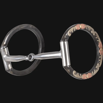 Classic Equine Tool Box Bit Collection - D Ring Snaffle Single Joint Smooth Bar Bit