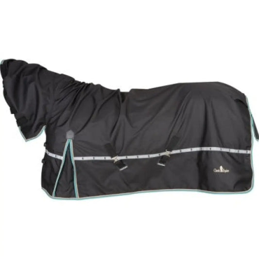 Classic Equine Windbreaker Turnout Sheet - Hooded XSmall / Black Rain Sheet