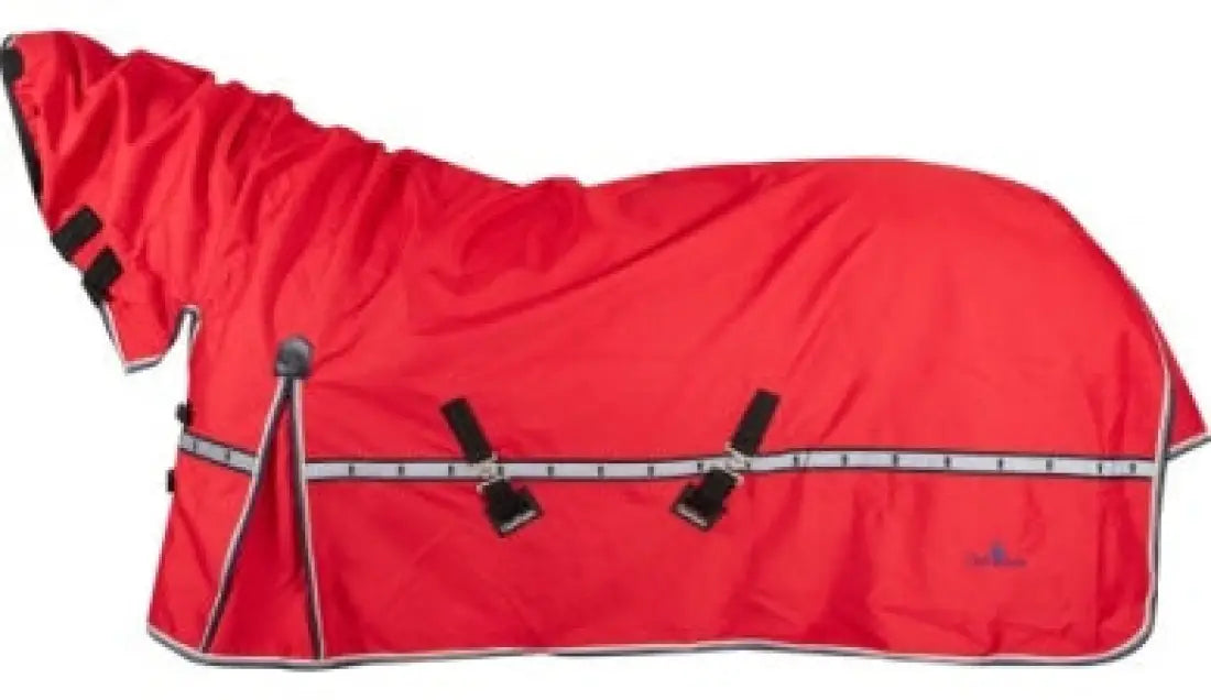 Classic Equine Windbreaker Turnout Sheet - Hooded XSmall / Cardinal Red Rain Sheet