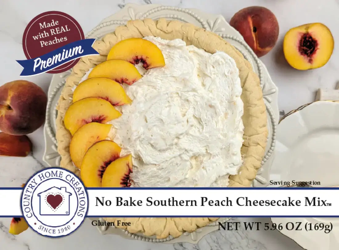 Country Home Creations No-Bake Cheesecake Mixes Southern Peach Cheesecake Food