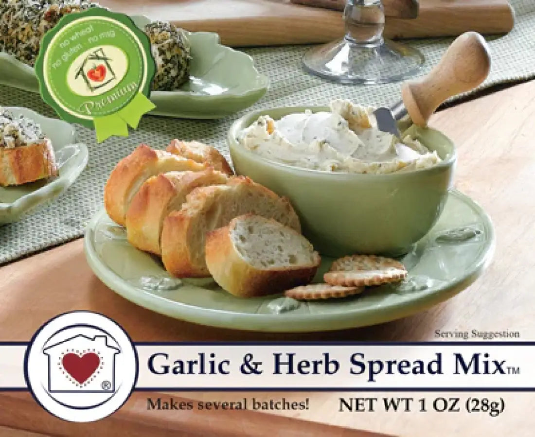 Country Home Creations Savory Dip Mixes Garlic & Herb Spread Food