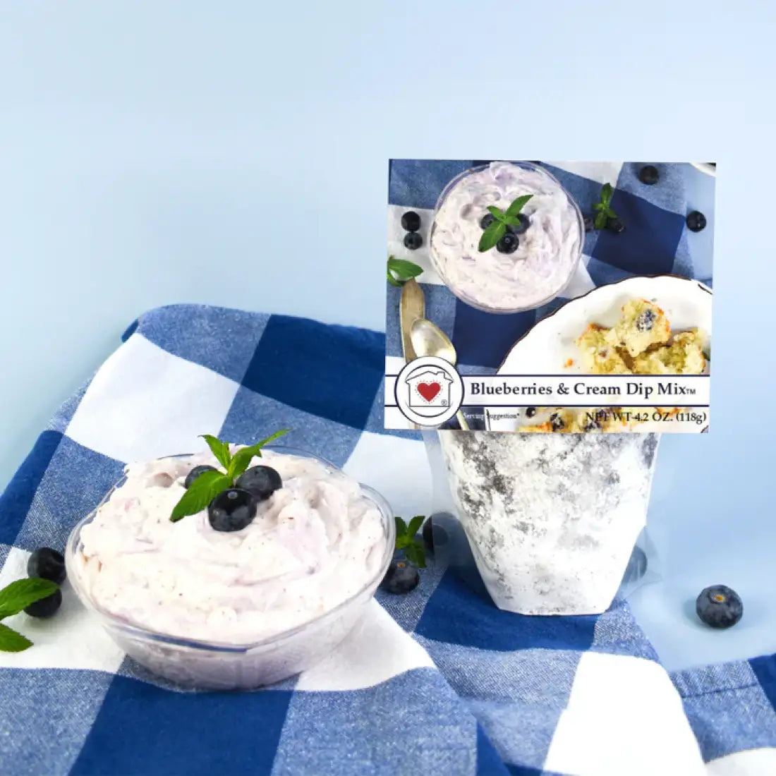 Country Home Creations Sweet Dip Mixes Blueberries & Cream Food