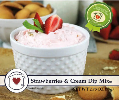Country Home Creations Sweet Dip Mixes Strawberries & Cream Food