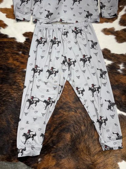 Cowboy Hardware Boy’s Gray Vintage Bronc PlaySet Boy’s T-Shirt