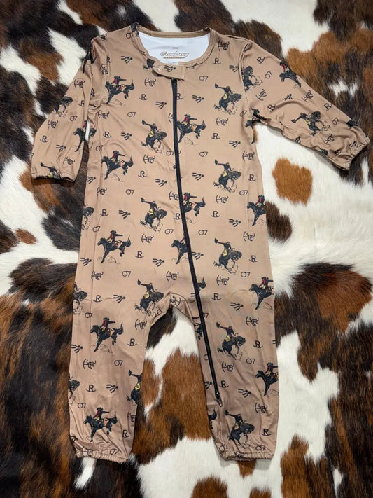 Cowboy Hardware Boy’s Infant Bronc Brand Vintage Onesie 18M / Tan Boy’s Infant