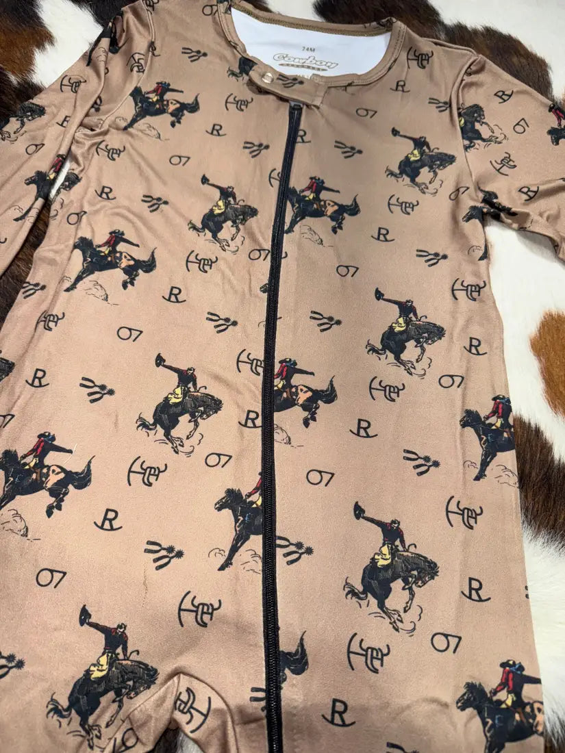 Cowboy Hardware Boy’s Infant Bronc Brand Vintage Onesie Boy’s Infant