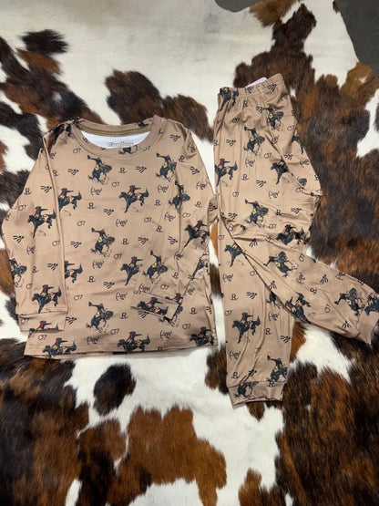 Cowboy Hardware Boy’s Infant/Toddler Vintage Bronc Brand Playset 12M / Tan Boy’s Toddler Top