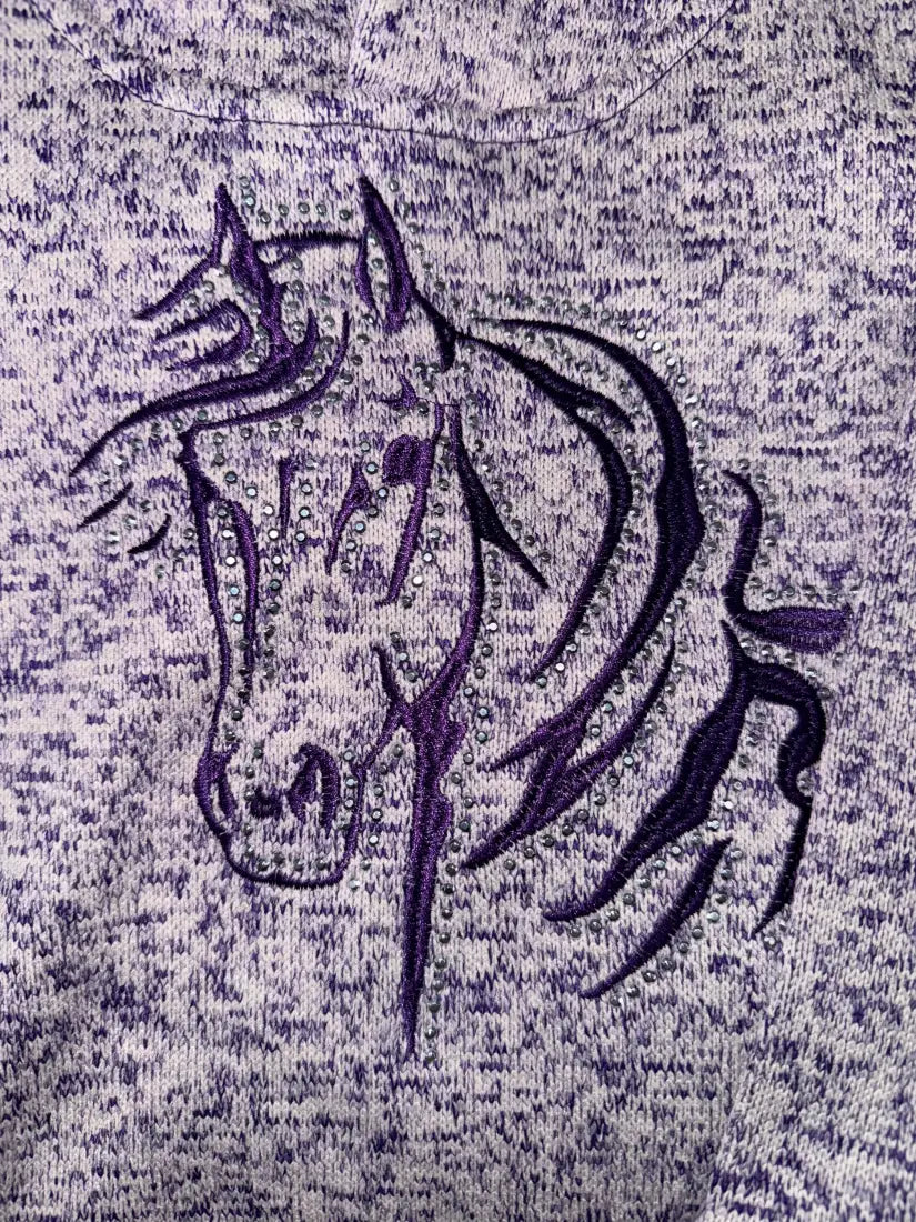 Cowboy Hardware Girl’s Purple Bella Speckle Hoodie Medium Girl’s Pullover