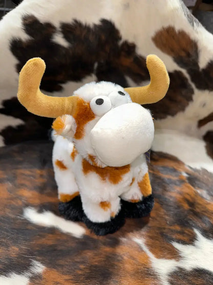 Cowboy Hardware Plush Stuffed Animals ’Maverick’ White Bull Cowboy Hardware Toys