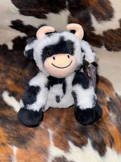 Cowboy Hardware Plush Stuffed Animals ’Porkchop’ Black&White Cow Cowboy Hardware Toys