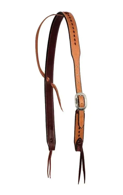 Cowboy Tack Roughout Buckstitched Headstalls & Noseband Slip Ear Headstall Tack Set