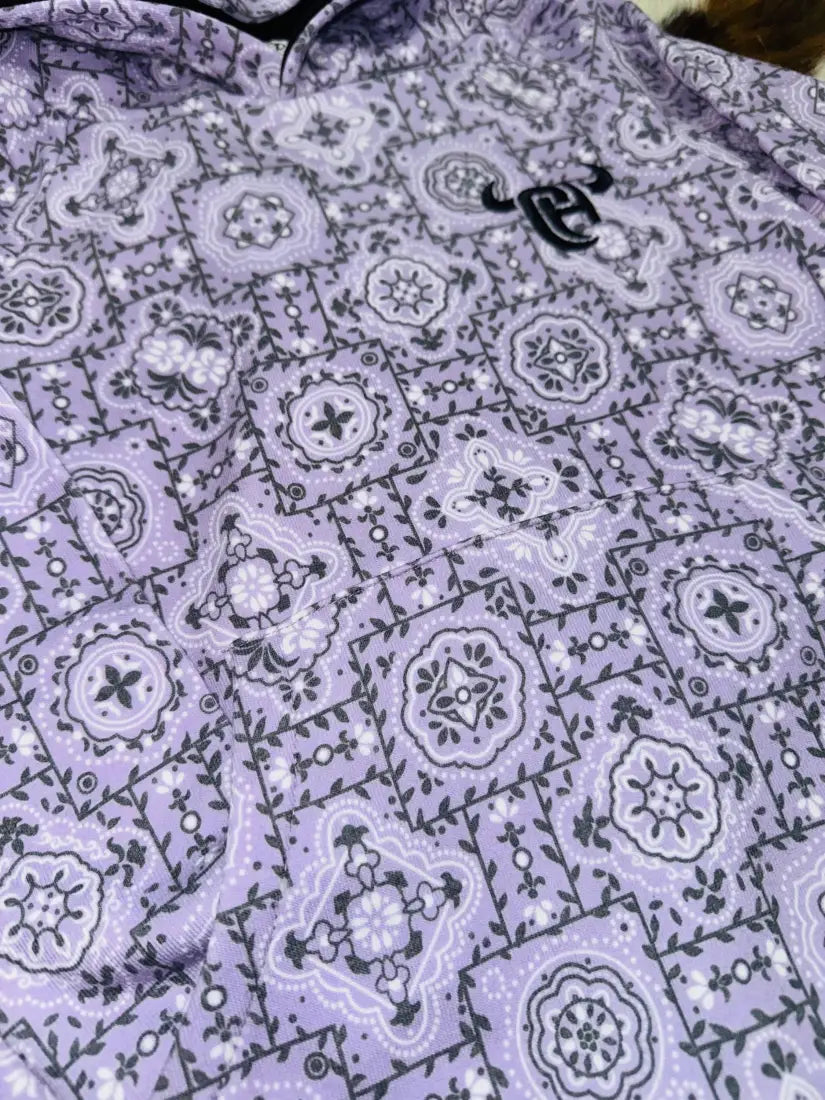 Cowgirl Hardware Girl’s Lilac Bandana Hoodie XSmall Girl’s Pullover