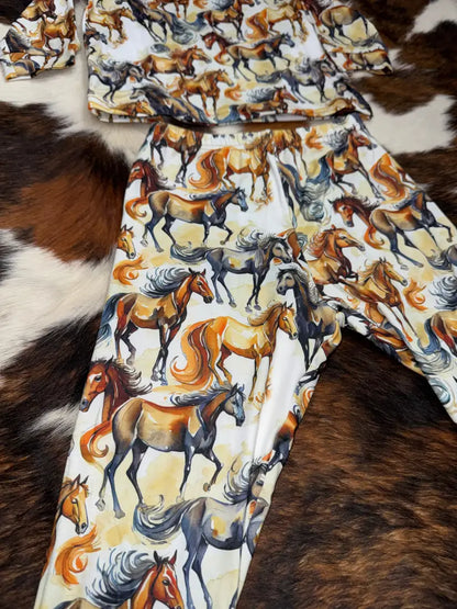 Cowgirl Hardware Toddler Toned Natural Wild Horse PlaySet Girl’s Toddler Top