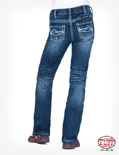 Cowgirl Tuff Girl’s Edgy Bootcut Jean Girl’s Bottoms