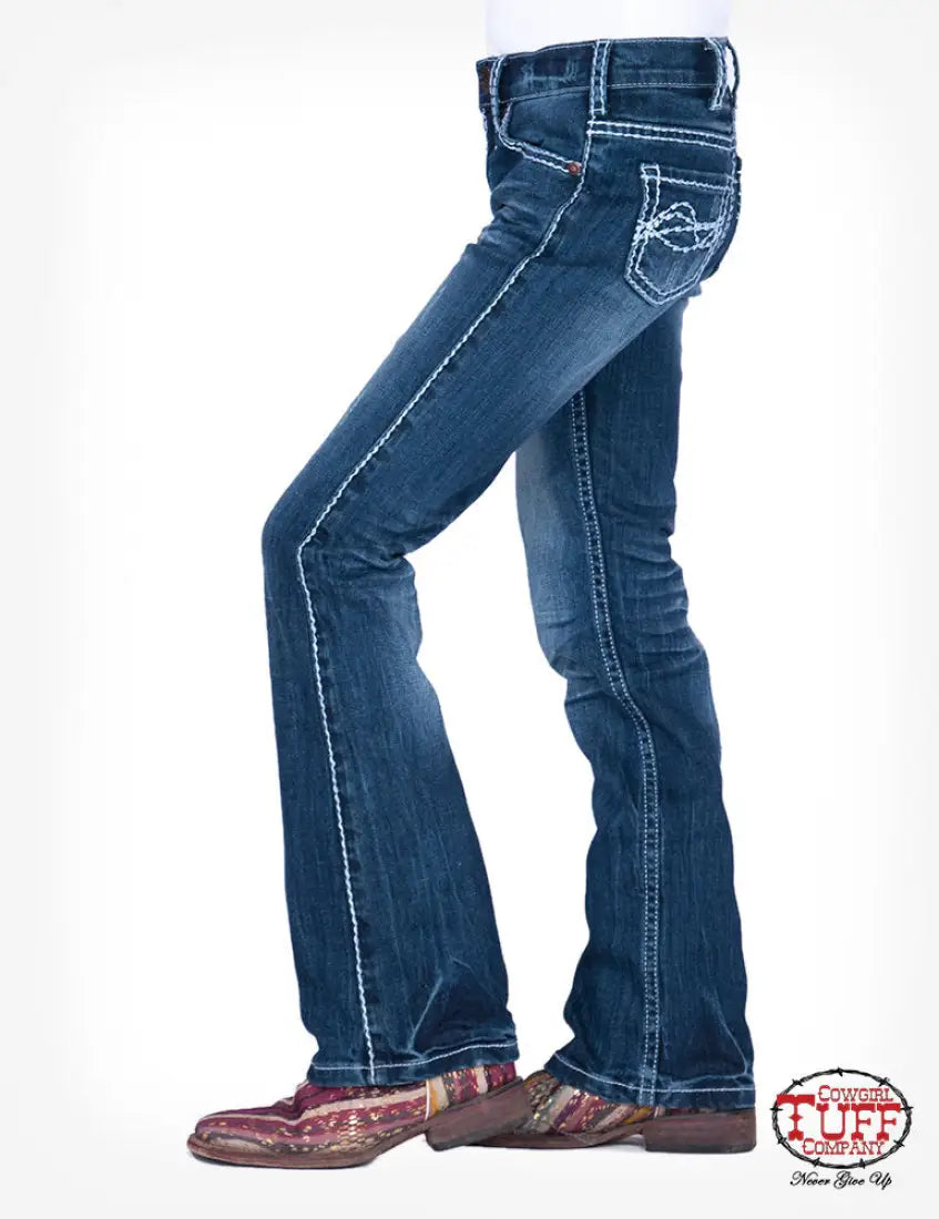 Cowgirl Tuff Girl’s Edgy Bootcut Jean Girl’s Bottoms
