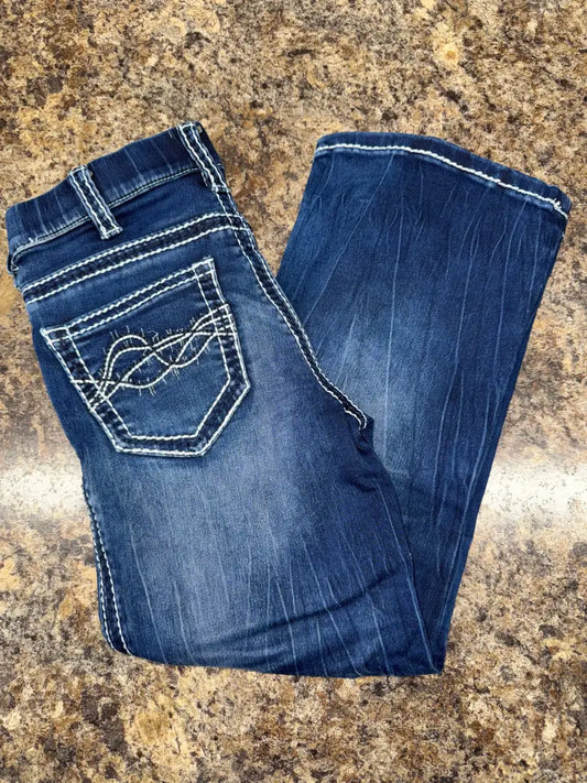 Cowgirl Tuff Girl’s Pull-On Hurricane Bootcut Jean 4 Girl’s Bottoms