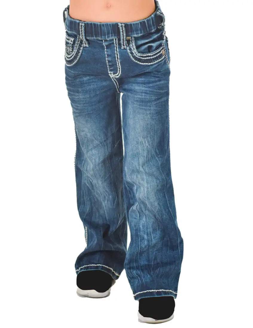 Cowgirl Tuff Girl’s Pull-On Hurricane Bootcut Jean Girl’s Bottoms