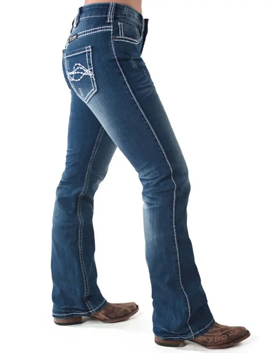Cowgirl Tuff Women’s Edgy Bootcut Jean Women’s Bottoms
