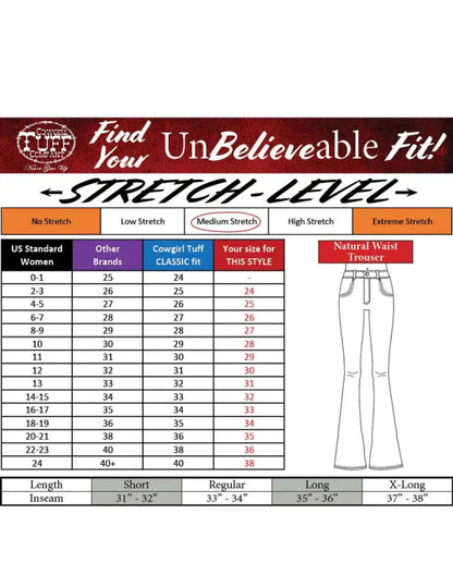 Cowgirl Tuff Women’s Just Tuff Trouser Jean Women’s Bottoms