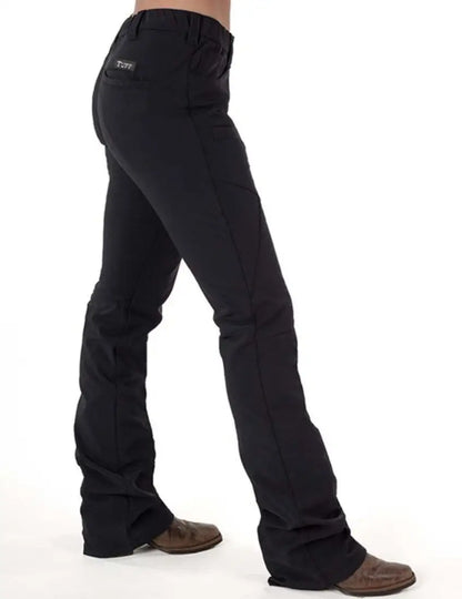 Cowgirl Tuff Women’s WHPH Fleece Lined Black Pants XSmall Women’s Bottoms