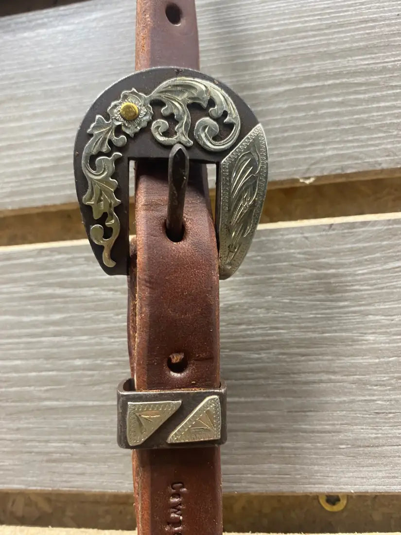 Cowperson Tack Browband Double Buckle Headstall Browband Headstall / Buckle Half Scroll Headstall