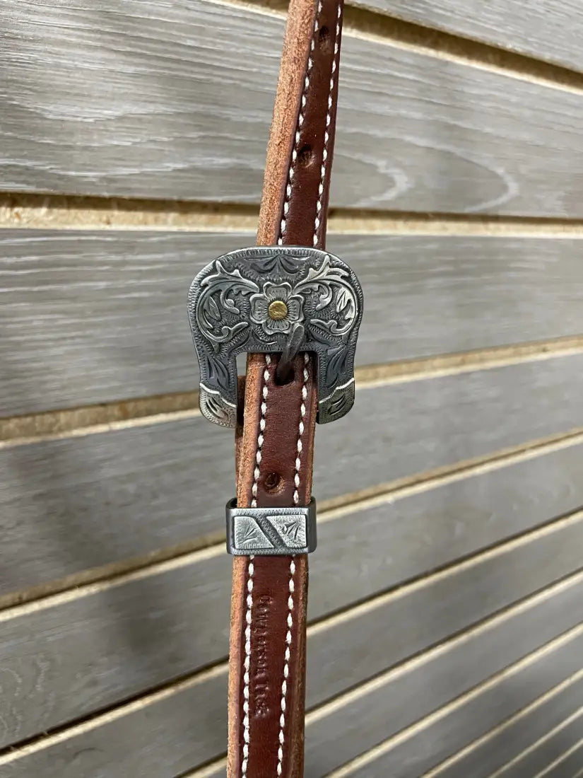 Cowperson Tack Double Stitched One Ear Headstall - Thumbnail 3
