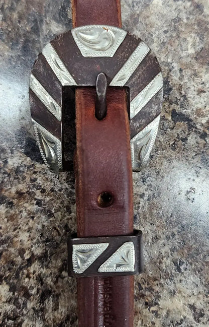 Cowperson Tack One Ear Headstall One Ear Headstall / Antique Bronze Silver Headstall