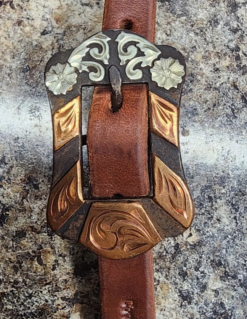 Cowperson Tack One Ear Headstall One Ear Headstall / Copper Scroll Headstall