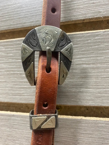 Cowperson Tack One Ear Headstall One Ear Headstall / Iron Silver Headstall