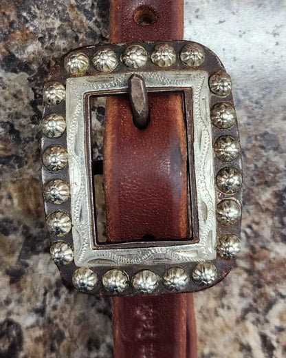 Cowperson Tack One Ear Headstall One Ear Headstall / Silver Dots Headstall