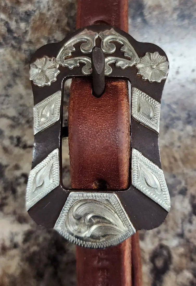 Cowperson Tack One Ear Headstall One Ear Headstall / Silver Scroll Headstall